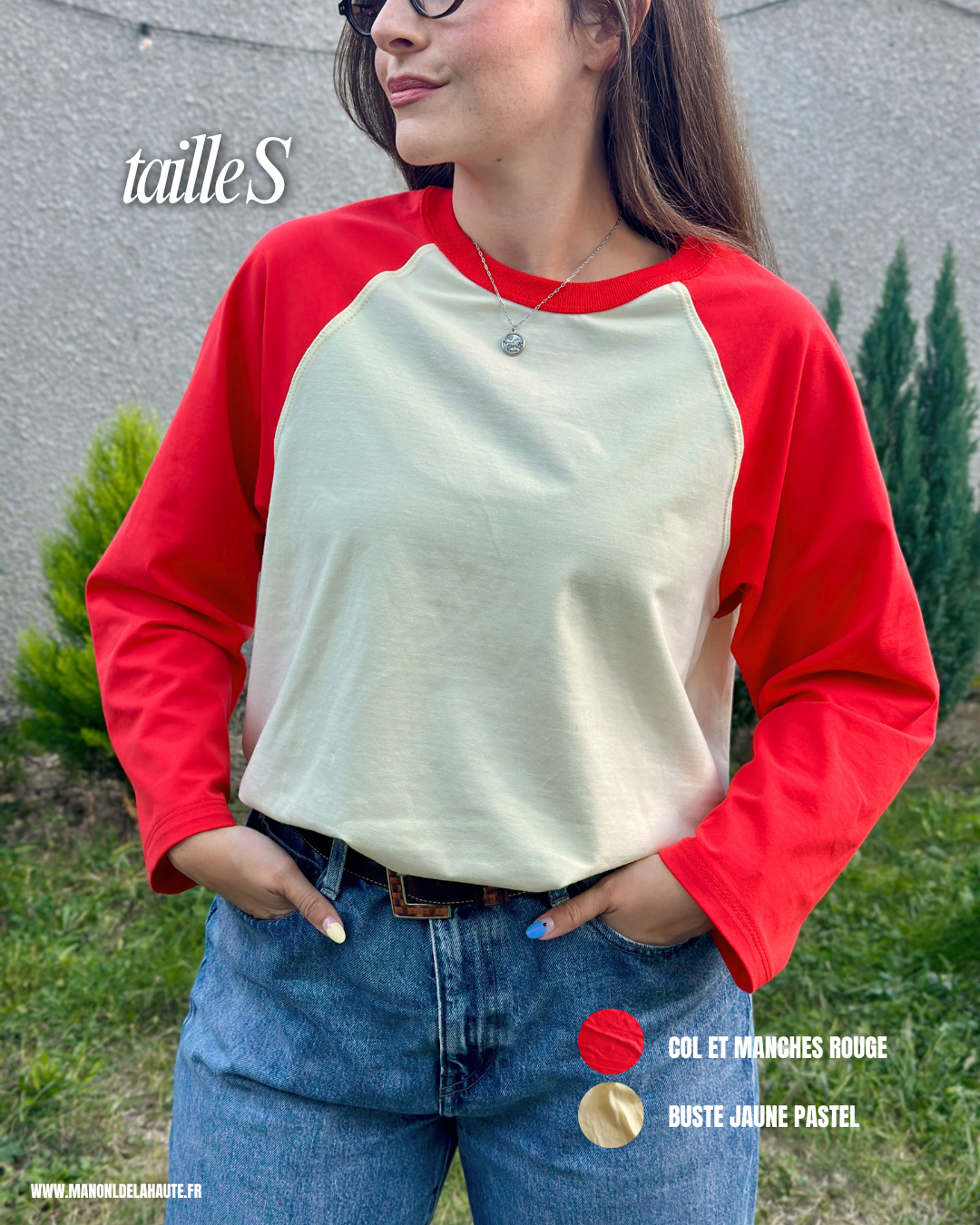 T-shirt Baseball à manches raglan personnalisable (pré-commande)